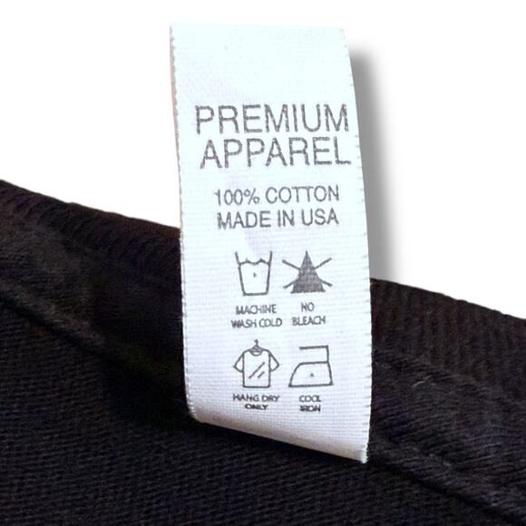 Dixxon Flannel Co T-Shirt Mens Black Long Sleeve Logo Rabbit Ears Size 2XL FLAW - Picture 6 of 8